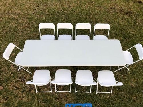 Rectangle Table w/ 8 Chairs
