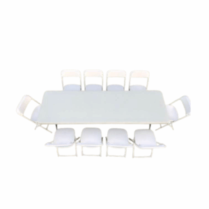 Rectangle Table w/ 8 chairs